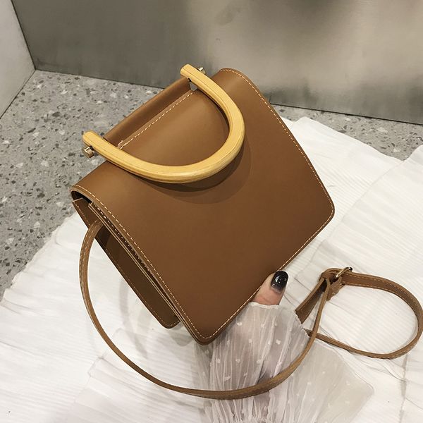 

jiulin 2019 new stereo small square wooden portable shoulder slung women's bags