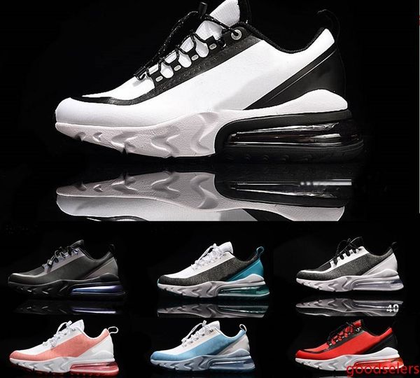 

2020 new react 27c v2 react run utility men women outdoor running shoes training triple black red sneakers trainers shoes 36-45