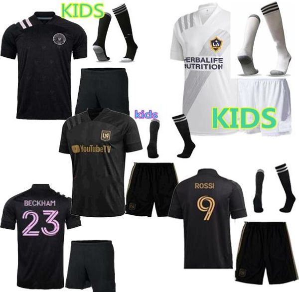 

fast ship angeles kids suit inter miami cf beckham socer jersey 2020 2021 football shirt vela los angeles fc lafc 20 21 soccer shirt, Black;yellow