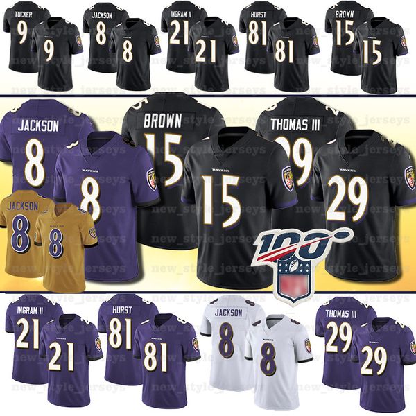 

Baltimore 8 lamar jack on raven jer ey 15 marqui e brown 29 earl thoma 9 ju tin tucker 21 mark ingram ll 55 terrell ugg