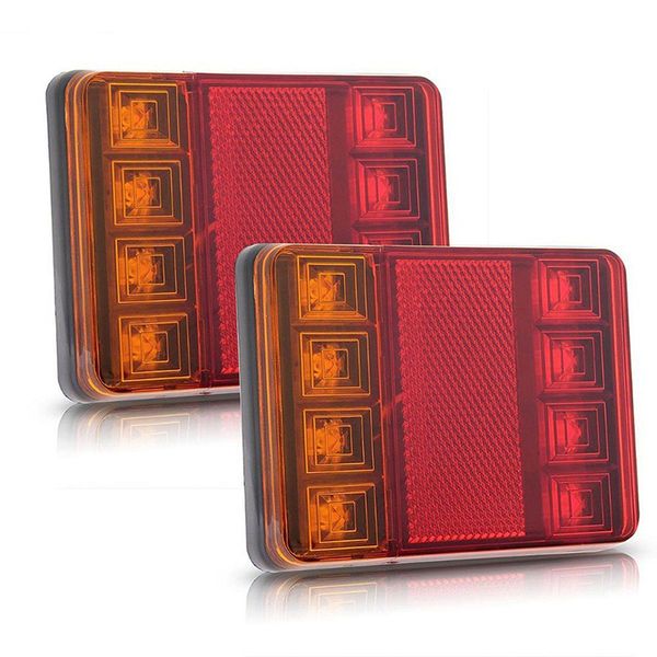 

8led грузовик задний фонарь габаритного света прицеп led хвост 10-30в