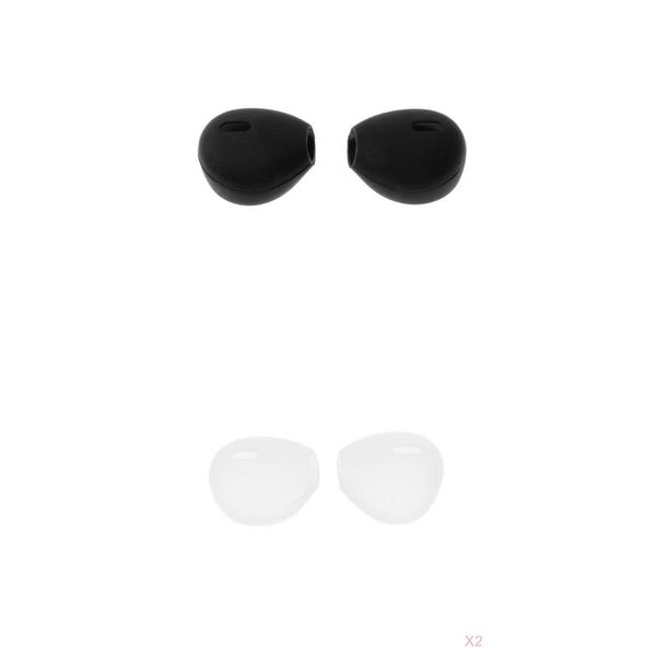 

3 pair/lot sports silicone earbuds earcap cover earphone sleeve gray+black