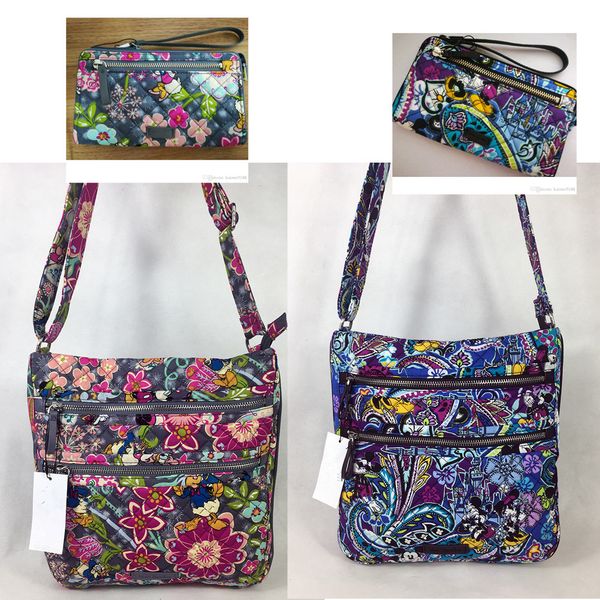 

new pattern cotton cartoon zip hipster crossbody match with wallet
