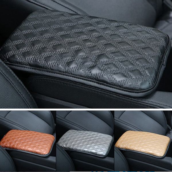 

armrest cotton linen car cushion cover universal center console auto seat armrest box pads protection cushions