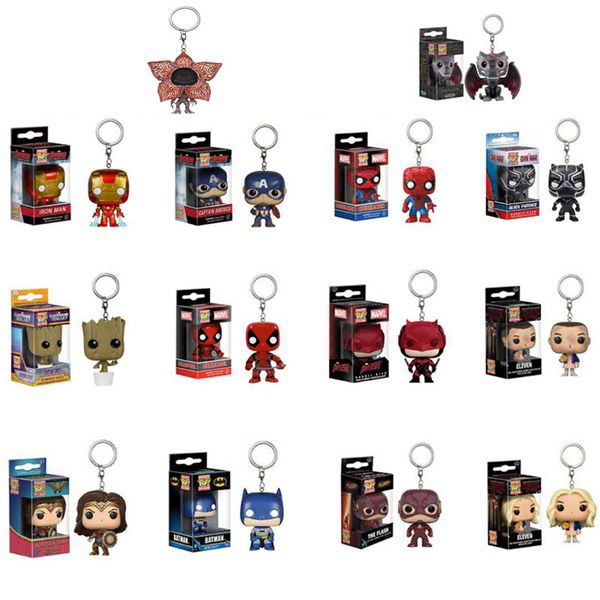 

funko поп marvel мстители key chain venom hulk капитан америка железный человек действие рисунок ключевые rings kid игрушки первоначально ко