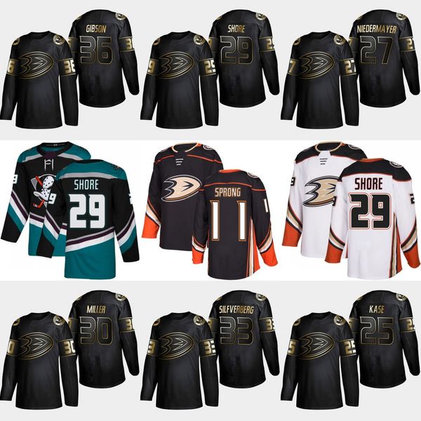 

2019 Golden Edition Anaheim Ducks 36 John Gibson 33 Jakob Silfverberg 30 Ryan Miller 29 Devin Shore 27 Scott Niedermayer Ondrej Kase Jersey