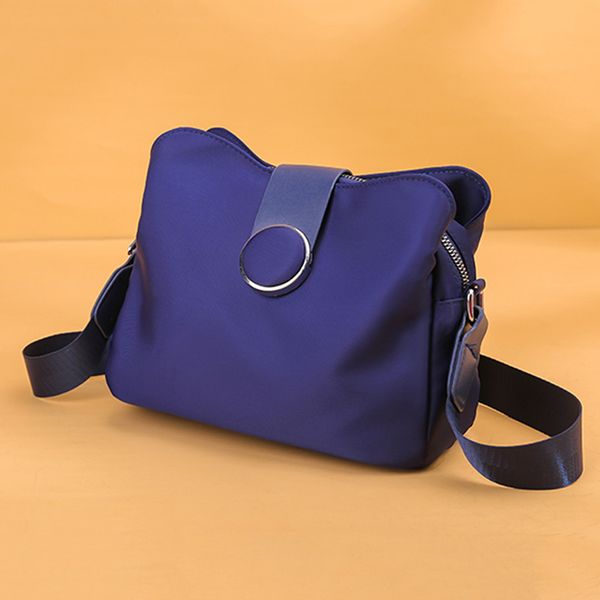 

trendy multi-layer storage nylon cloth shoulder messenger bag female bag new diagonal small female oxford cloth solid