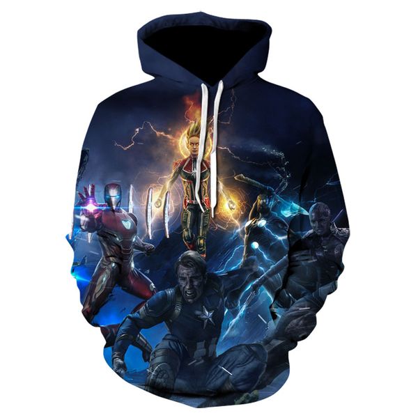 

2019 latest 4 final edition jacket, spring/summer fashion printed casual hoodie for men and women, Black