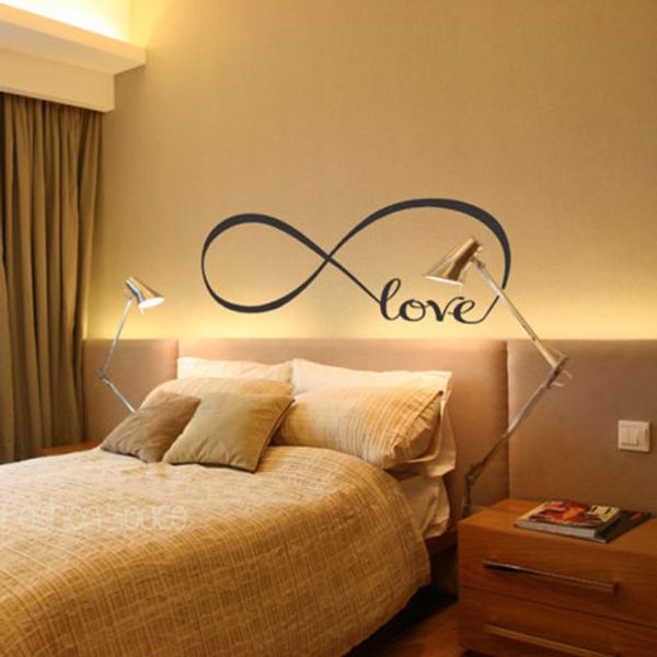 

LOVE INFINITY Wedding Bedroom Decoration Vinyl Wall Sticker Home Decal Art