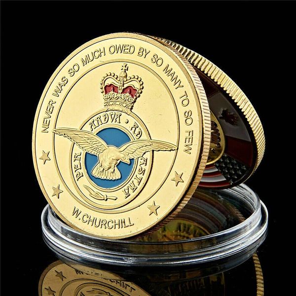 

Challenge Coin Luxembourg Royal Air Force Soldier Retired 1oz Gold Plated Coin Military Commemorative Coin