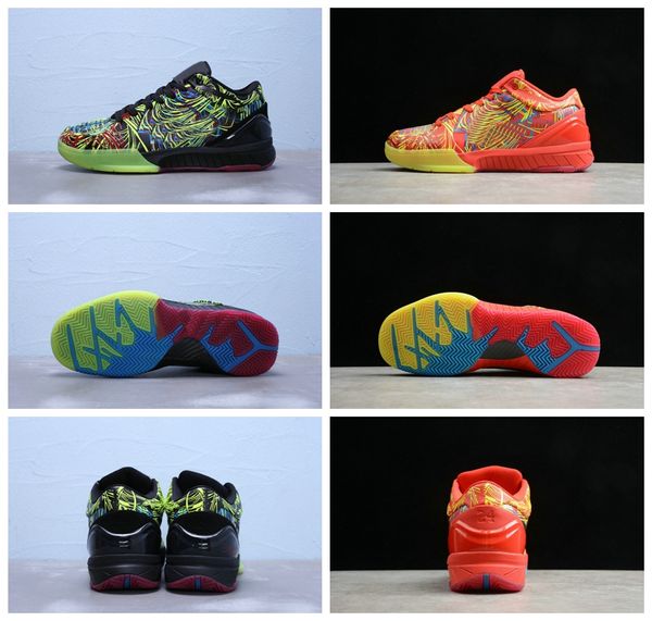 

new kobe 4 protro wizenard zk4 basketball shoes iv 4s hornets carpe diem del sol mamba graffiti 2020 designer trainers sneakers 7-12
