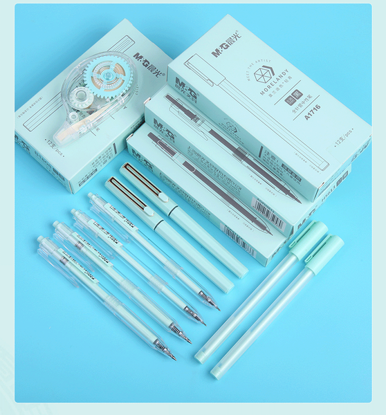 

lake blue style gel ink pens 5 models small ink pens 0.5mm &0.38mm mixed 5pcs/lot office school writing stationery