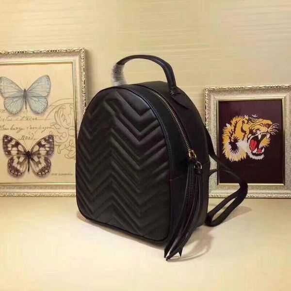 

backpack marmont style design backpack school travel backpack genuine leather with box