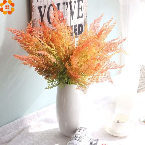 

new arrivalpteris grass leaves plastic artifical leaves fake leaf wedding party decoration craft art home table/bedroom decor
