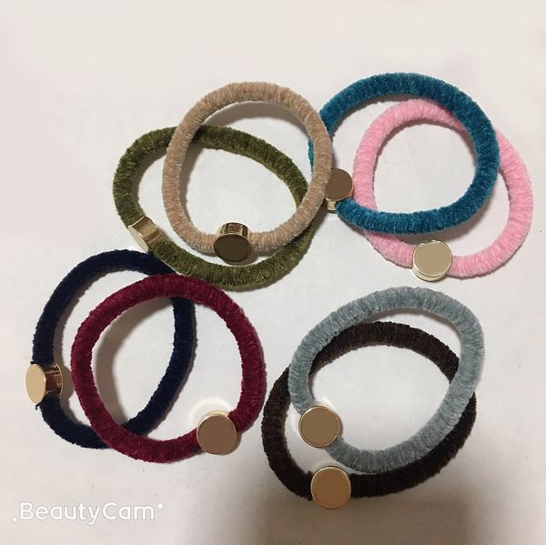 Nova Versão Coreana de 8 Cor de Bandas De Metal Brilhante Bandas Cabeça Terno de Corda Para Braceletes Elastic Hair Band Headdress Acessórios VIP Presente