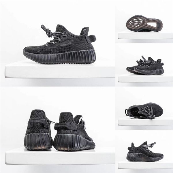 

kanye west 3m reflective infant yecheil kids running shoes static glow green clay trainers big small boy girl children toddler sneaker bl#95