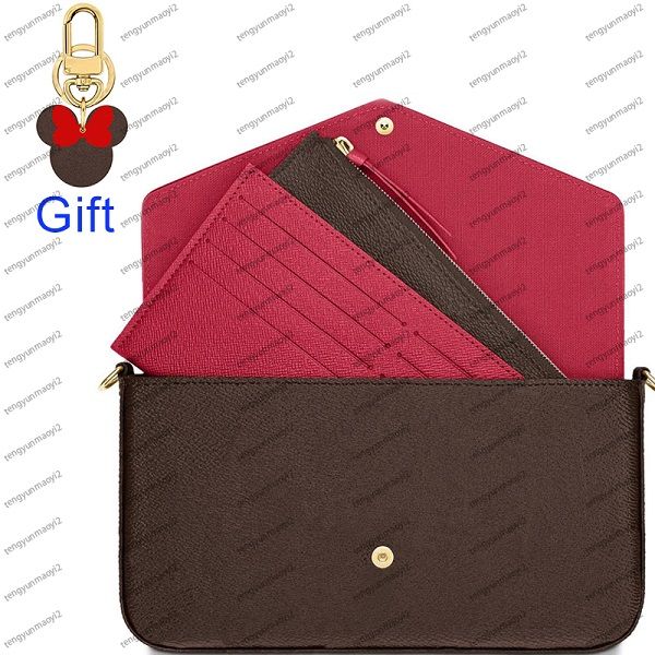 

designer shoulder bag brand design classic pattern three-piece fashion women's bag clutch bag mini designer handbag