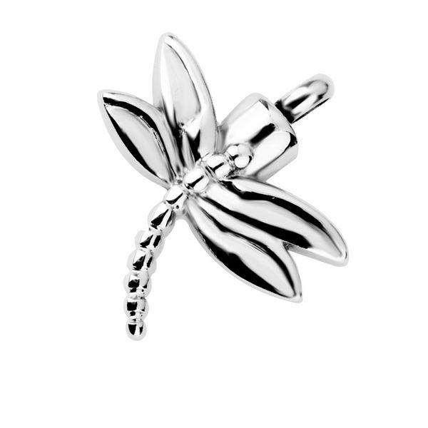 

cremation jewelry ashes memorial pendant keepsake urn silver black dragonfly
