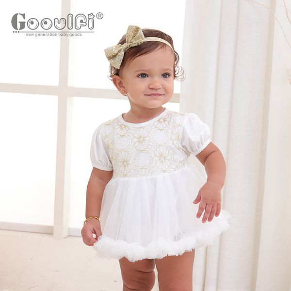 

gooulfi baby girls dresses 1st birthday dress party clothing for baby girl summer outfits short sleeve multi-color cute dress, Red;yellow