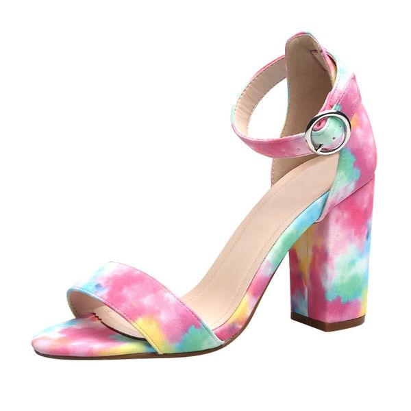 

sagace female shoes summer plus size sandals elegant ankle strap high heels open toe sandals high stiletto pump heel, Black