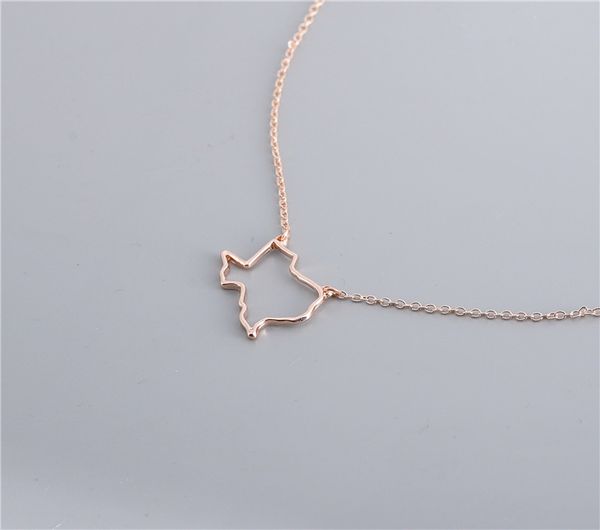 

10pcs outline usa texas state map bracelet simple geometric hollow geography open line earth globe world american tx city bracelets, Golden;silver
