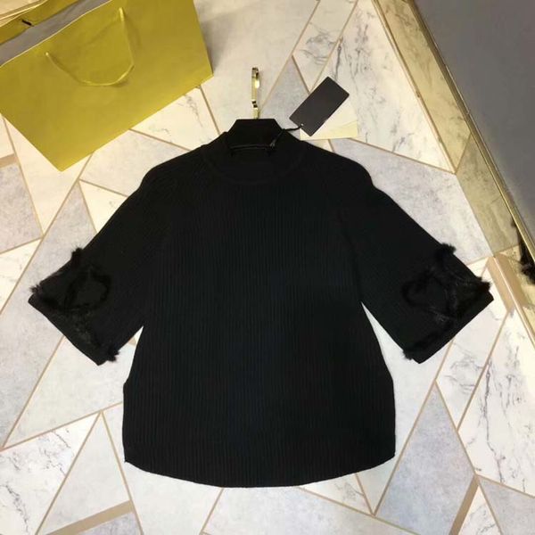 

2018 women wool sweater at180718, White;black