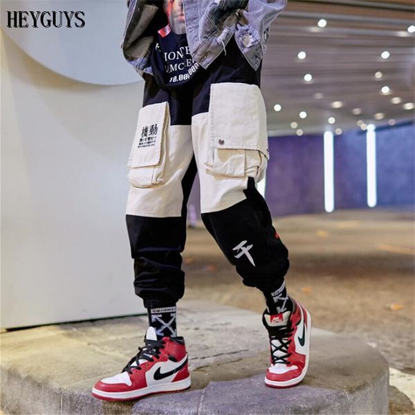 

heyguys 2019 mens women spring japan kanji pants hip hop joggers sweatpants trousers male streetwear us size, Black