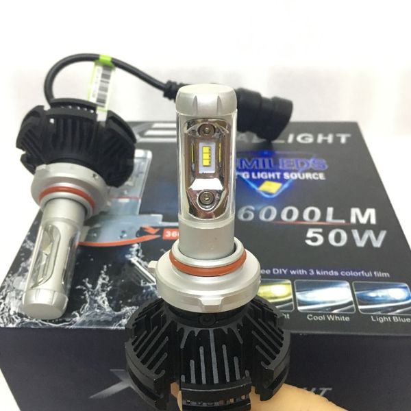 

10setmuxall 6000lm/pair x3 automotive led headlight bulbs 50w auto lights car led h1 h3 h27 h11 hb3 hb4 h4 h13 9004 9007 ing
