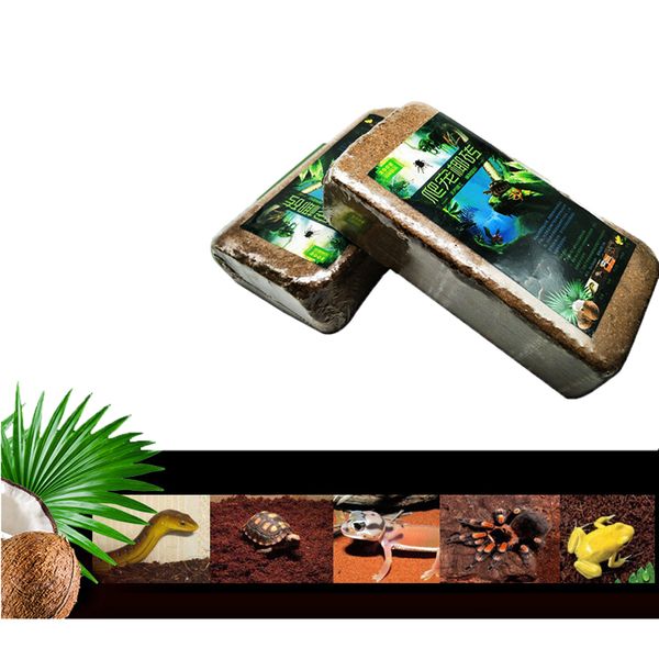 

2шт рептилия террариум танк кокосовая скорлупа порошок кирпичный субстрат