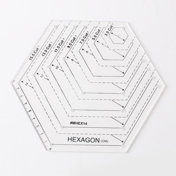 

4шт квилтинг линейка набор алмазная форма четкая шкала швейный инструмент diy легкий домашний прозрачный профессиональный точный шаблон, Black