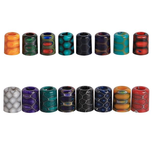 

Orion POD Cobra Drip Tip Colorful Honeycomb Epoxy Resin Mouthpiece Fit Lost Vape Orion Go Kit lostvape Q Pods e cigarette