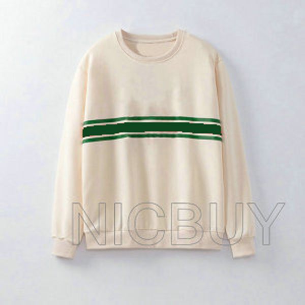 

fashion autumn mens designer brand clothing letter big red green striped hoodies pullover hooded cotton casual tag sweatshirt, Black