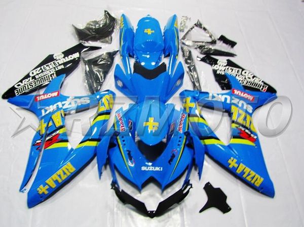 

4 gifts injection mold new abs motorcycle fairings kit fit for suzuki gsx-r600 gsx-r750 600 750 k8 2008 2009 2010 08 09 10 blue yellow