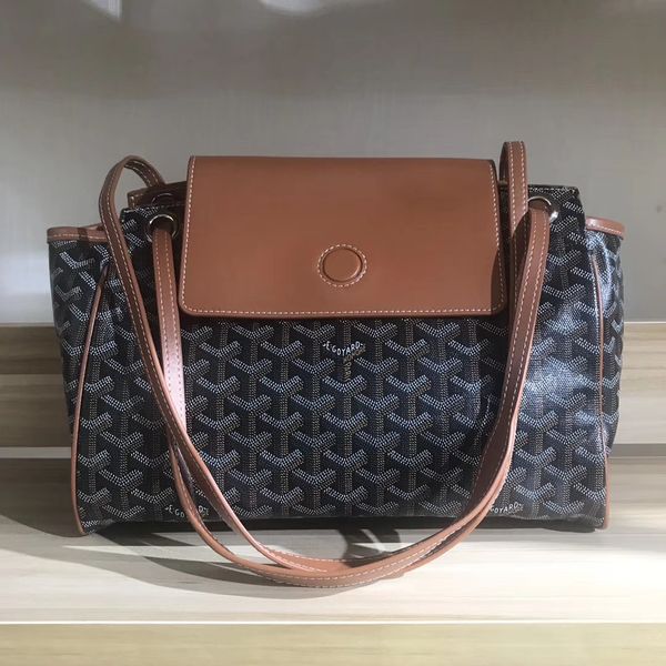 

2020 brand new goy gy designer classic genuine leather chevron rouette black canvas cross body bag shoulder bags