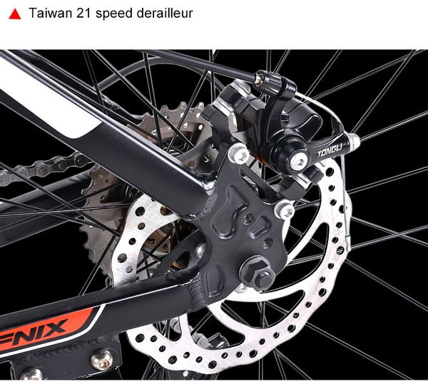 

phoenix 2426mountain велосипед 21/27 скорость mens женщины стали велосипедов mtb suspension вилка студент велосипедов бездорожье велоспорт в