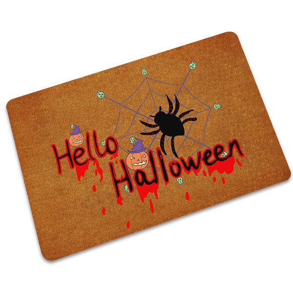 Halloween Decoration Rubber Doormat For Entrance Anti Slip Door