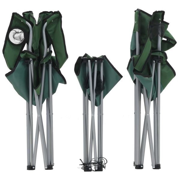 

camping table and chairs 3 pcs green garden sets