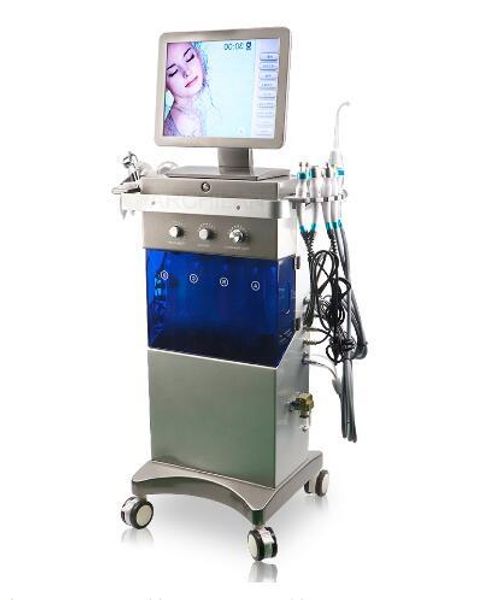 

new arrival skin care 9 in 1 diamond hydra dermabrasion facila deep cleaning machine multi-function facial hydrating/ beauty salon equipmen