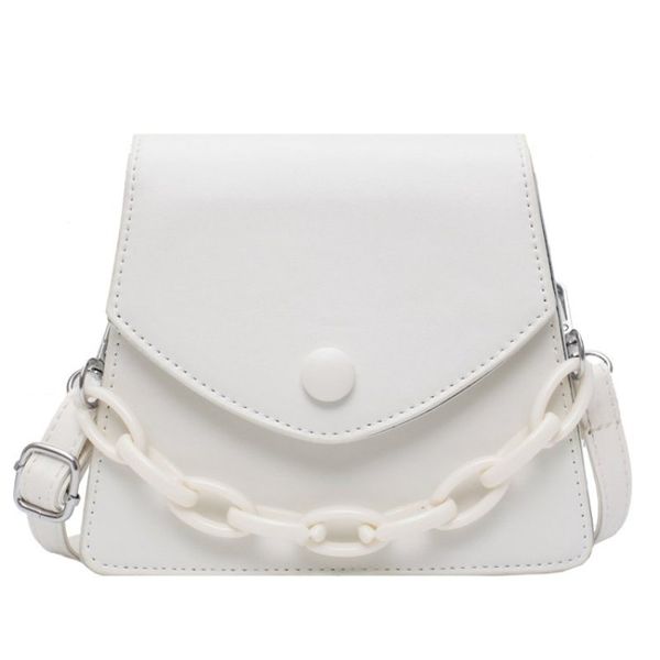 

solid color thick chain small pu leather crossbody bags for women 2020 summer shoulder cross body bag ladies handbags