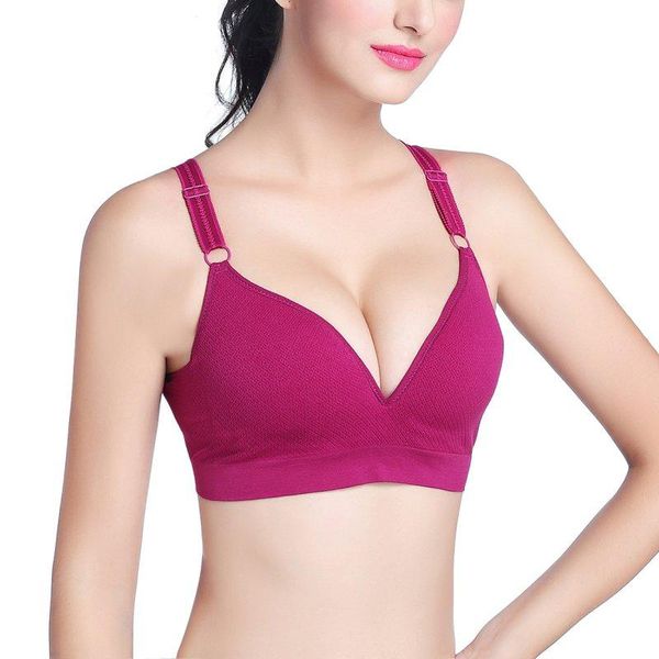 

сексуальные женщины бюстгальтер stretch comfort лифчик бесшовные padded push up bras tank topk, Red;black