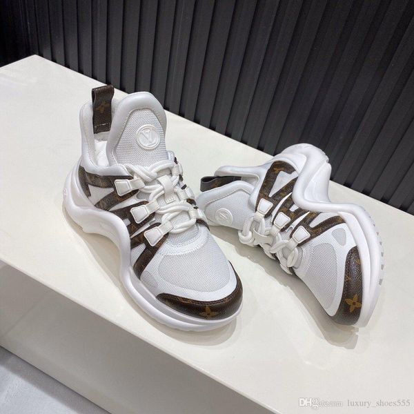 

r luxury leather casual sneakers, stylish archlight sneakers, comfortable platform, size 35-45 (with original box