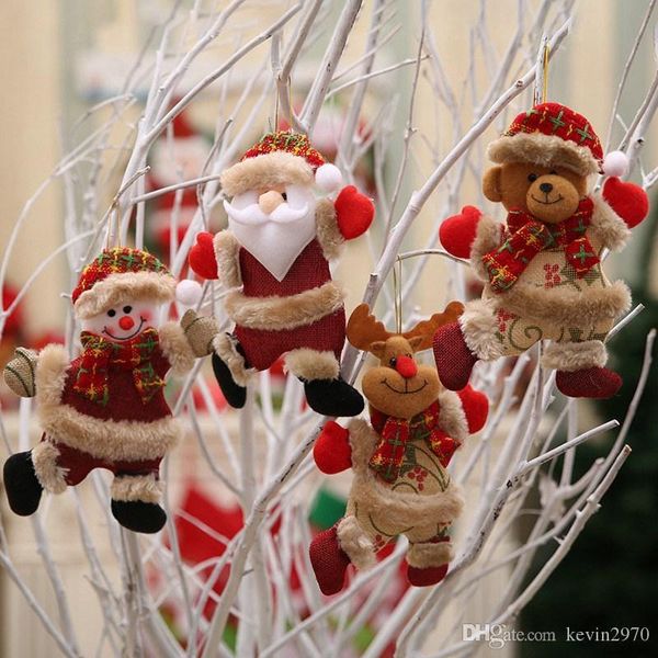 

cute christmas tree ornament snowman elk santa claus doll hanging xmas trees christmas decorations for home 08