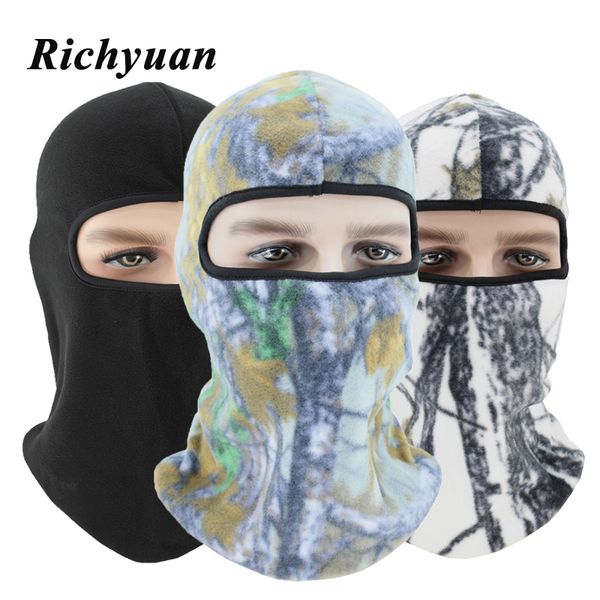 

new winter warm fleece beanies hats for men camouflage bandana neck warmer balaclava face mask wargame special forces mask