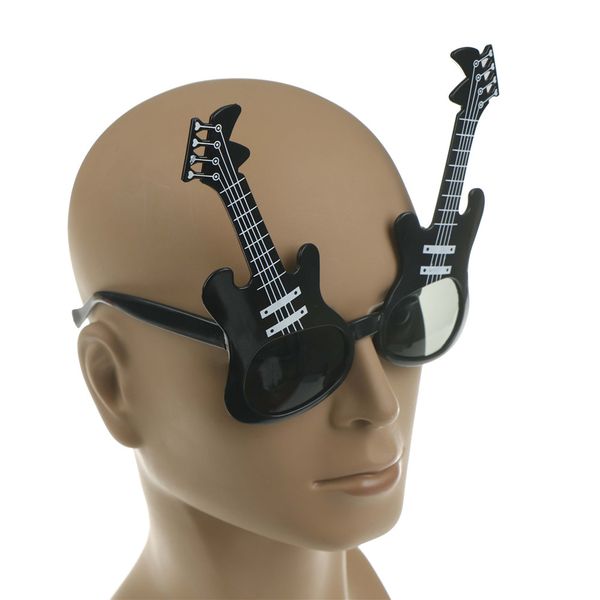 

1pc cute pbooth props festive party supplies decorated guitar costume glasses night party favors eyewear dress accessories