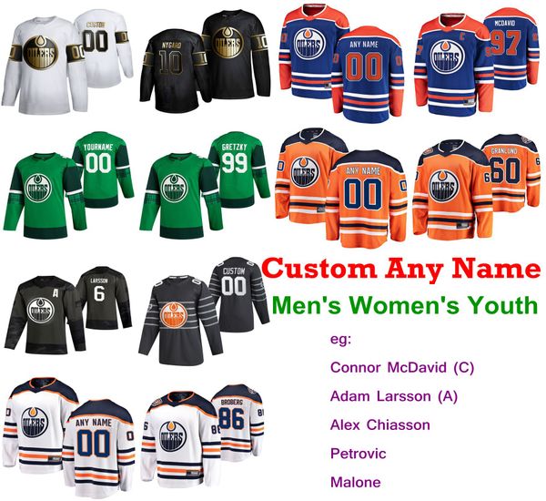 

s-6xl 2020 all-star game edmonton oilers hockey jerseys riley sheahan jersey kailer yamamoto ethan bear matt benning custom stitched, Black;red