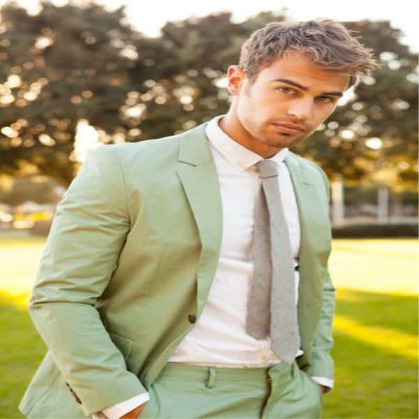 

2020 latest coat pant designs green men suit formal slim fit summer beach wedding custom party men tuxedo 2 piece suits, White;black