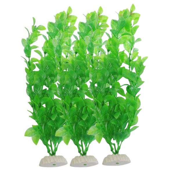 

27cm imitation plant 3-piece aquarium aquarium fish tank pants decorative green landscape creative fish tank ornament 40d26