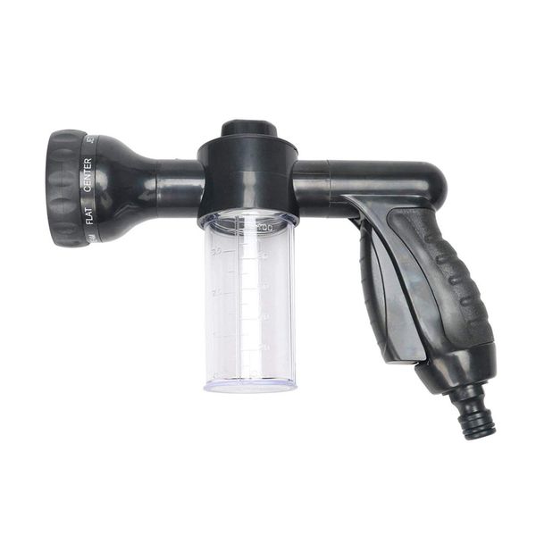 

garden hose foam nozzle, 8 mode adjustable foam sprayer, car washer, water soap dispenser, high pressure hose spray nozzle, pl