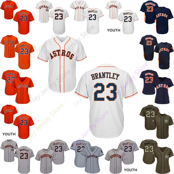 

Custom Houston 23 Michael Brantley Jersey Astros Jerseys Cooperstown Cool Base Flexbase White Black Red Grey Home Away Men Women Youth Cheap