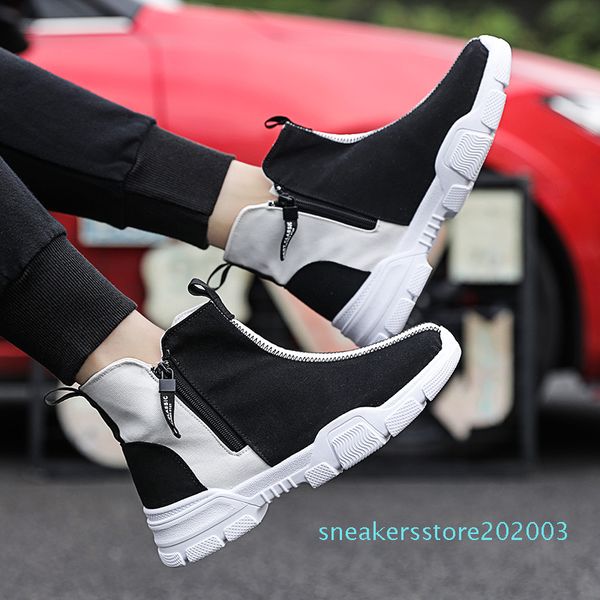 

high-canvas shoes fashion sneakers male footwear men's casual shoes black sneakers spring and autumn men boots s03